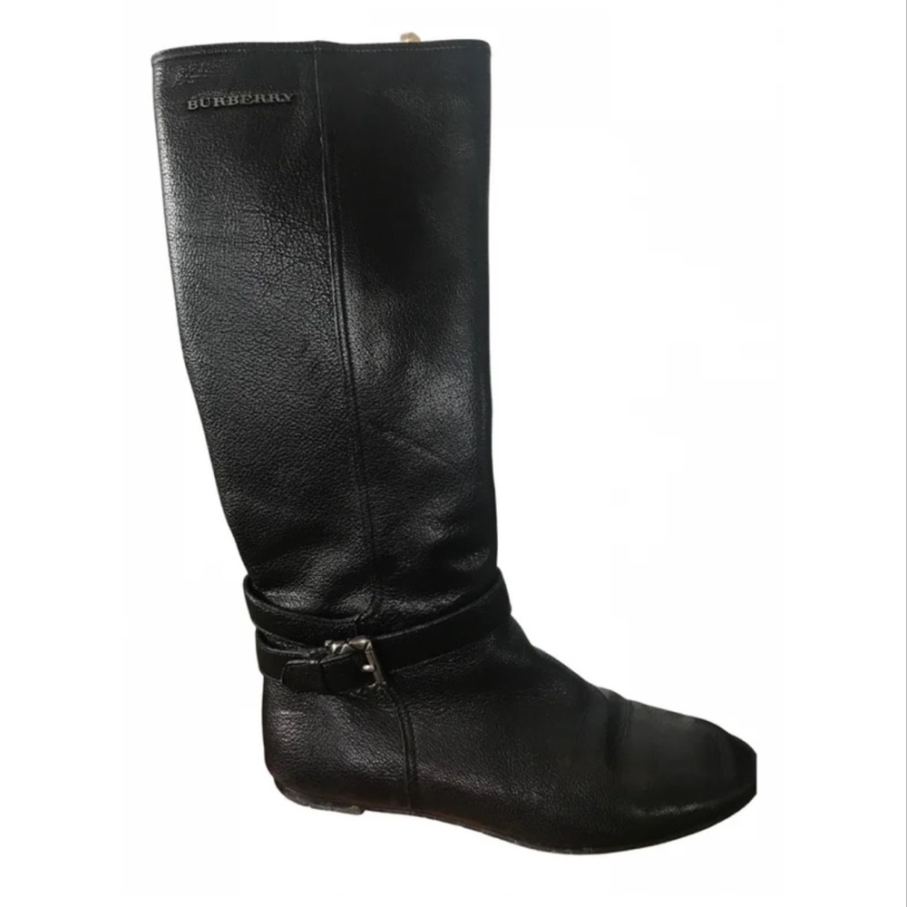 BURBERRY Leather riding boots